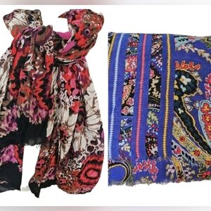 Vera Bradley Semi Sheer Scarves set of 2